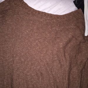 Long brown sweatshirt